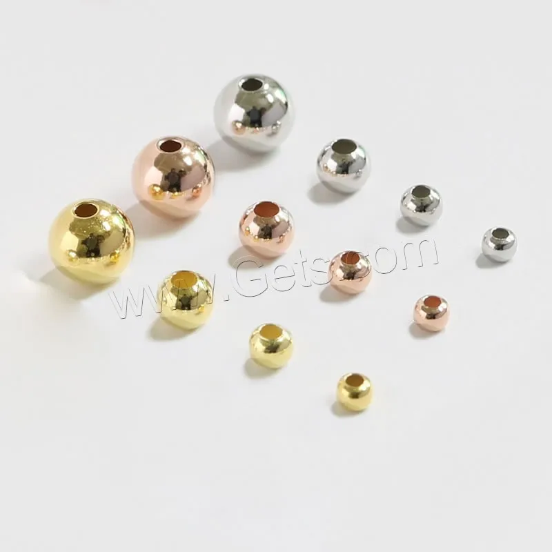  hot sale in 2021 round 925 Sterling Silver beads more colors different