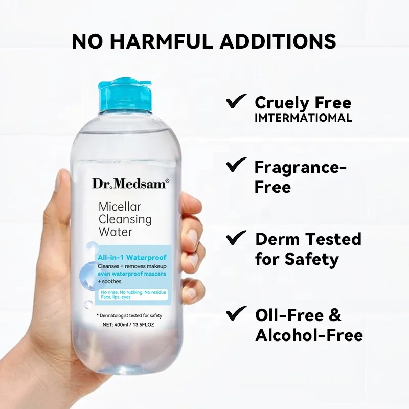 Private Label Micellar Cleansing Water Face Makeup Remover Clean Eye Makeup Cleansing Oil