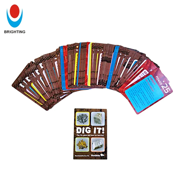 Card Game Manufacturer Card Game Custom Logo Full Color Printing Hard Paper Playing Cards With Tuck Box