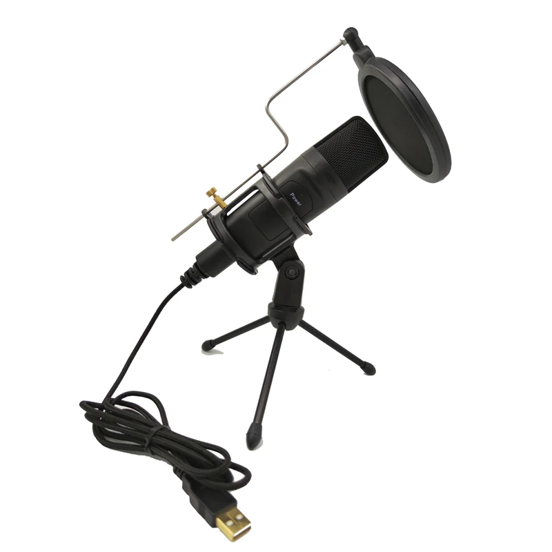 Top quality voice recording podcasting studio usb condenser microphone