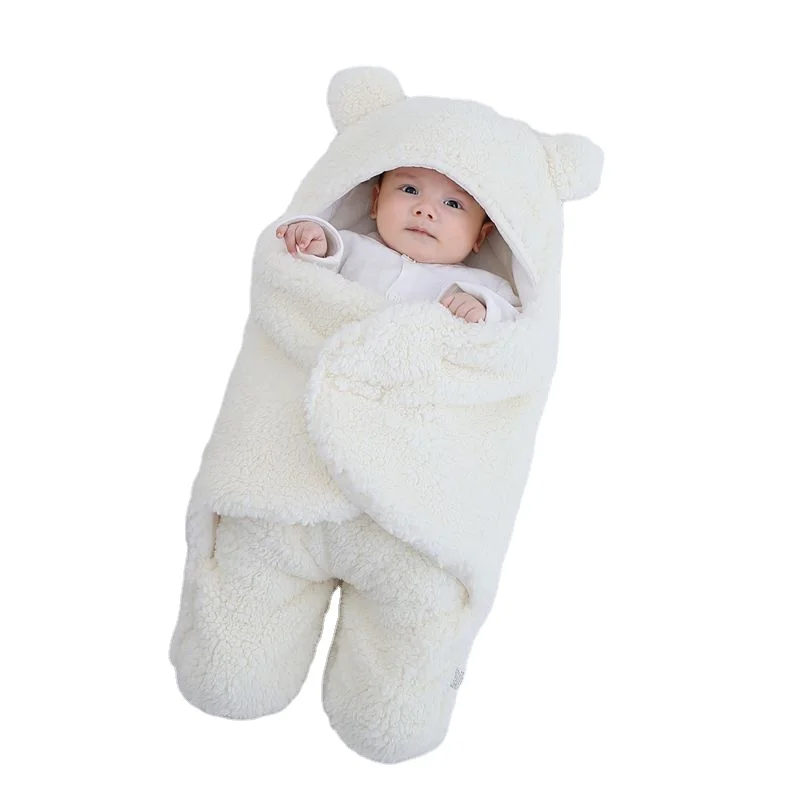 Newborn Baby Wrap Swaddle Blanket Knit Sleeping Bag Sleep Sack Stroller Wrap for Baby