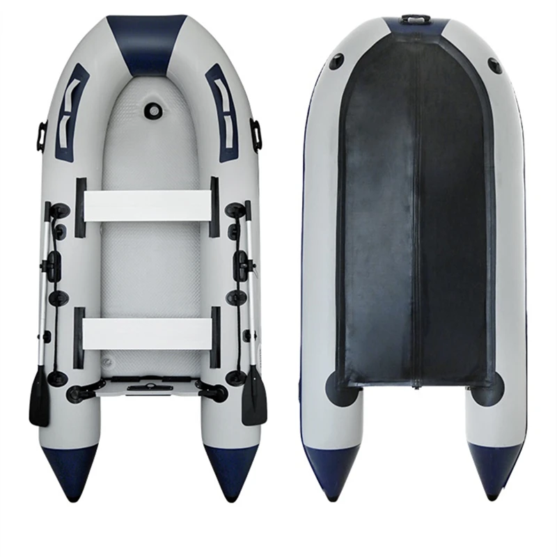 2.3m Inflatable boat air deck floor  high pressure 0.9mm PVC airtube and  rowing boat rescue  boat