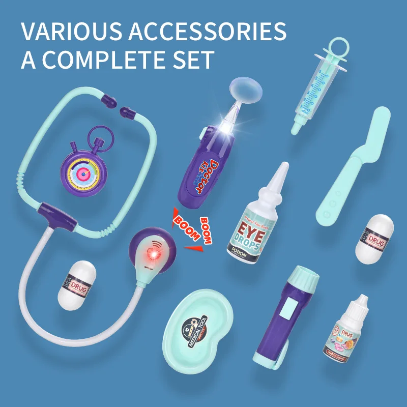 Girl nurse role play suit doctor little doctor simulation tool stethoscope clinic toy
