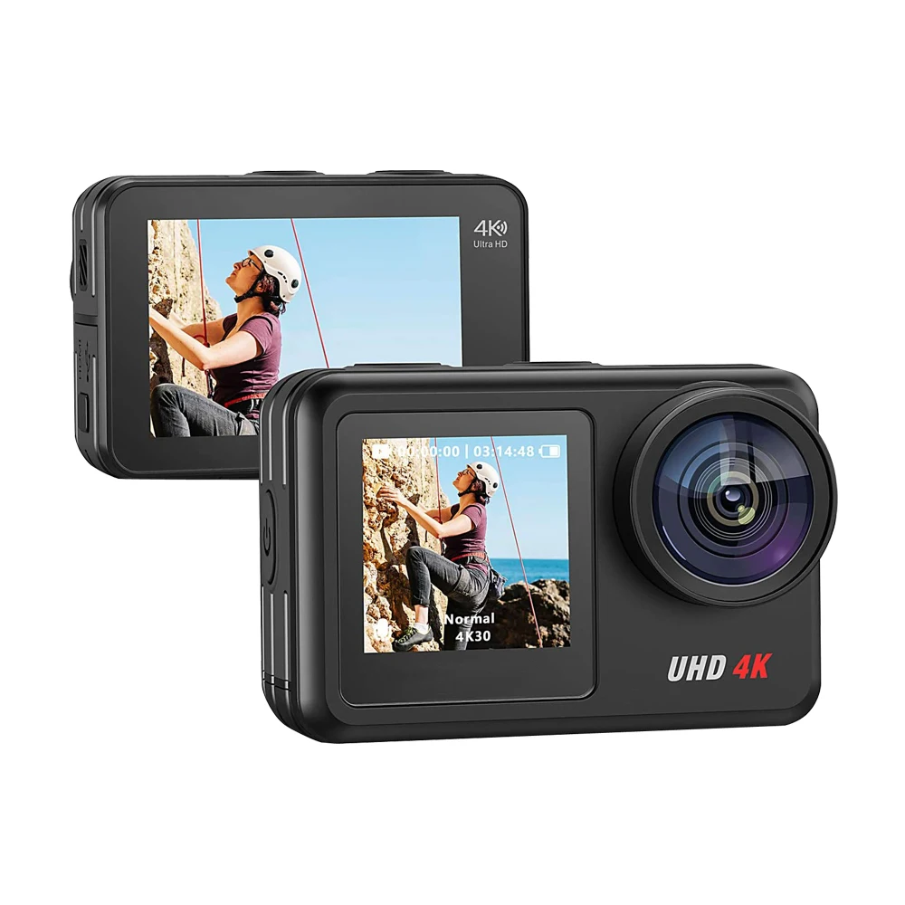 
ACPRO 2021 Dual Screen 4K 60FPS WiFi 20MP Campark V40 Action Camera 