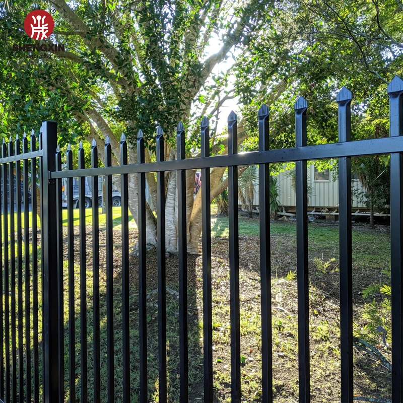 Hot selling black square pipe anti rust corten metal steel matting fence in the philippines