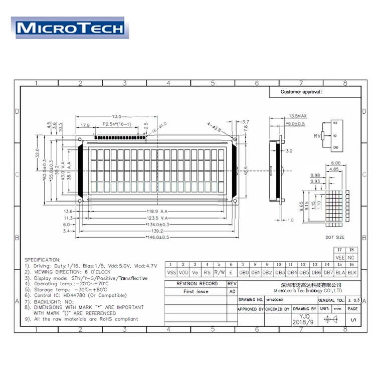  LCD Custom Size Monochrome 7 Segments 6 digits Panel Display for Fuel dispenser Petrol Gas