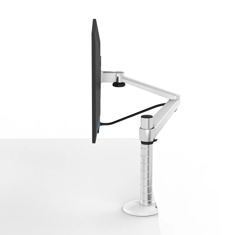 UPERGO Single Pole Desktop Clamp Office  Monitor Arm Bracket Support Base  Aluminum TV Mount LCD Monitor Stand