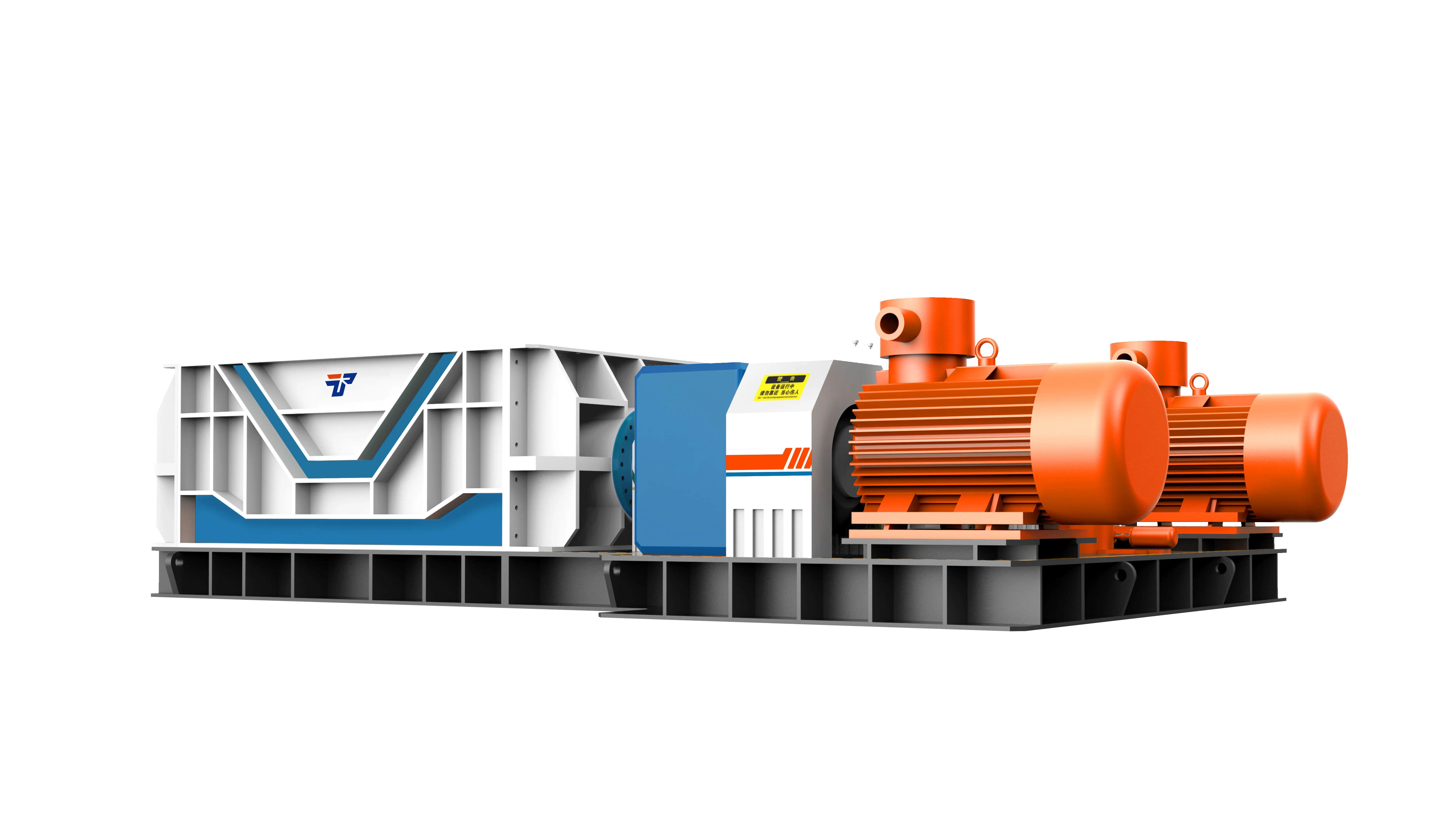 Large Capacity 1000tph Good Shape Limestone Crushing Double Roller Crusher