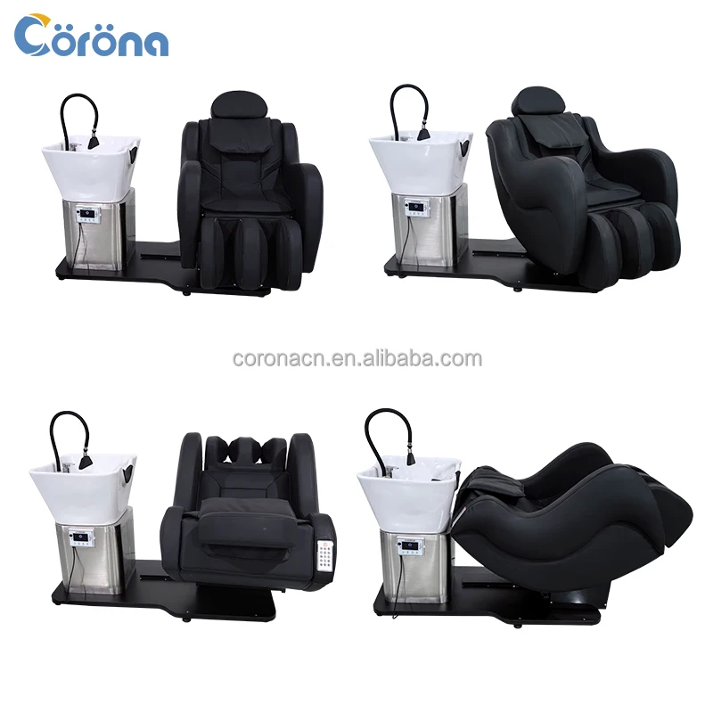 Modern Shampoo Bed Hair Salon Washing Chair Barber Shop Furniture Rotating Massage Head Spa Shampoo Chair For Salon