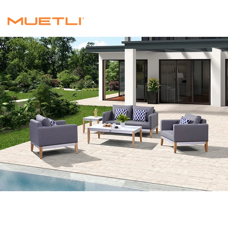 
Industrial Style 4 Seater Modern Outdoor Patio Sofa Furniture Waiting Room Sofa For Balcony 