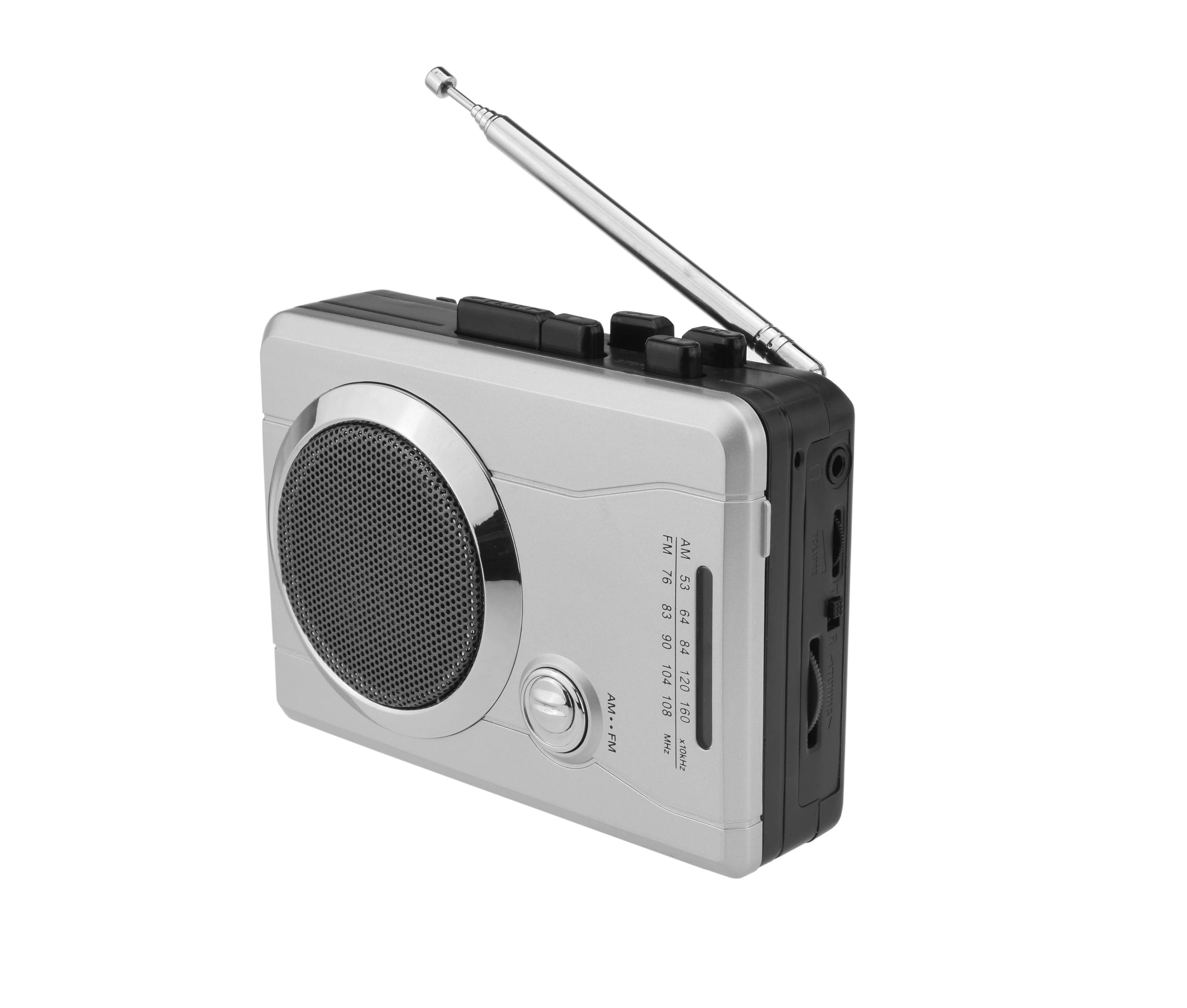 
Traditional high quality radio player Cassette Player record AM/FM radio into cassette Built-in Speaker, record external voice 