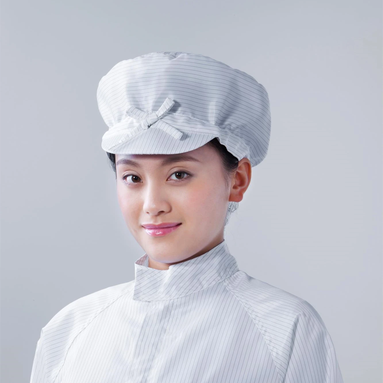 Manufacturer Customized Style Color Industrial White Polyester Cap Lint Free Dust Free Cleanroom Anti Static Workwear Hat