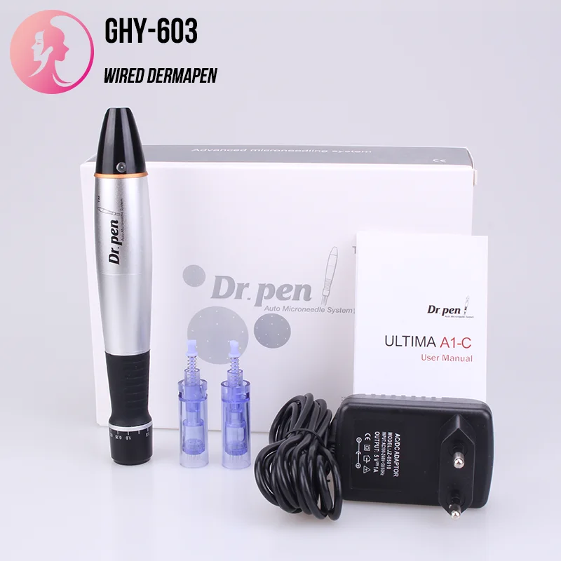 Wired derma pen RTS High Quality Auto Derma Micro Needle Pen dermapen dr pen A1-C