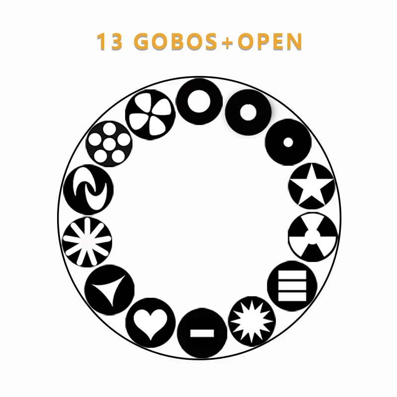 12 colors plus white light, can be half color, rainbow effect 100w beam and wash lights