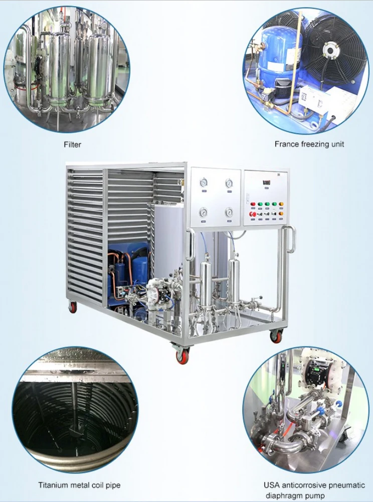 Perfume Production Line Perfume Freezing Mixing Making Machine Chiller for Perfume