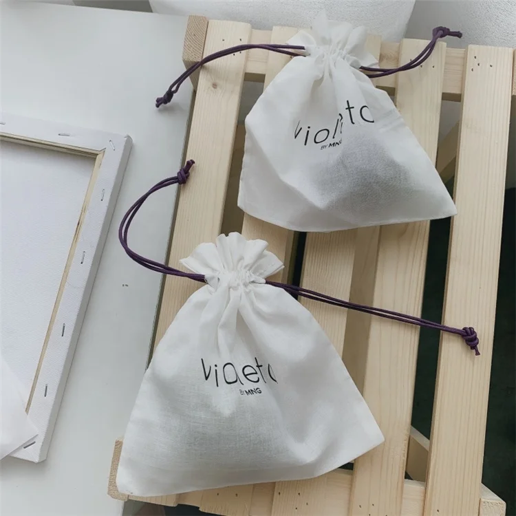 BSCI Factory Price Canvas Cotton Drawstring Shoe Bags Custom Cloth Dust Filter Bag Dust bags For Shoes