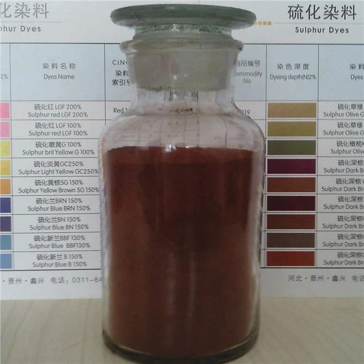 Sulphur Bordeaux 3B Sulphur Red 6 Denim dyes