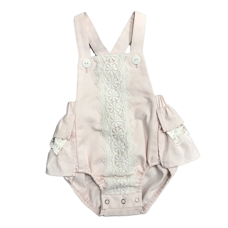 Hot Sale Boutique Brand clothes kids Dots Suspender Spring Summer Outfits Children Red Cotton Rompers