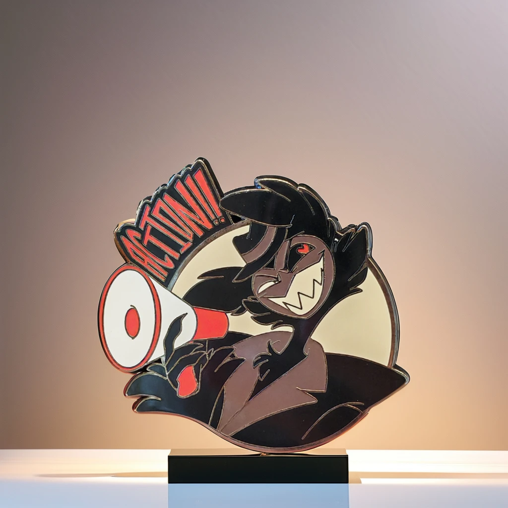 Direct Factory Customize High Quality Black Nickel Plating Metal Keepsake  Pin Hard Enamel Pins