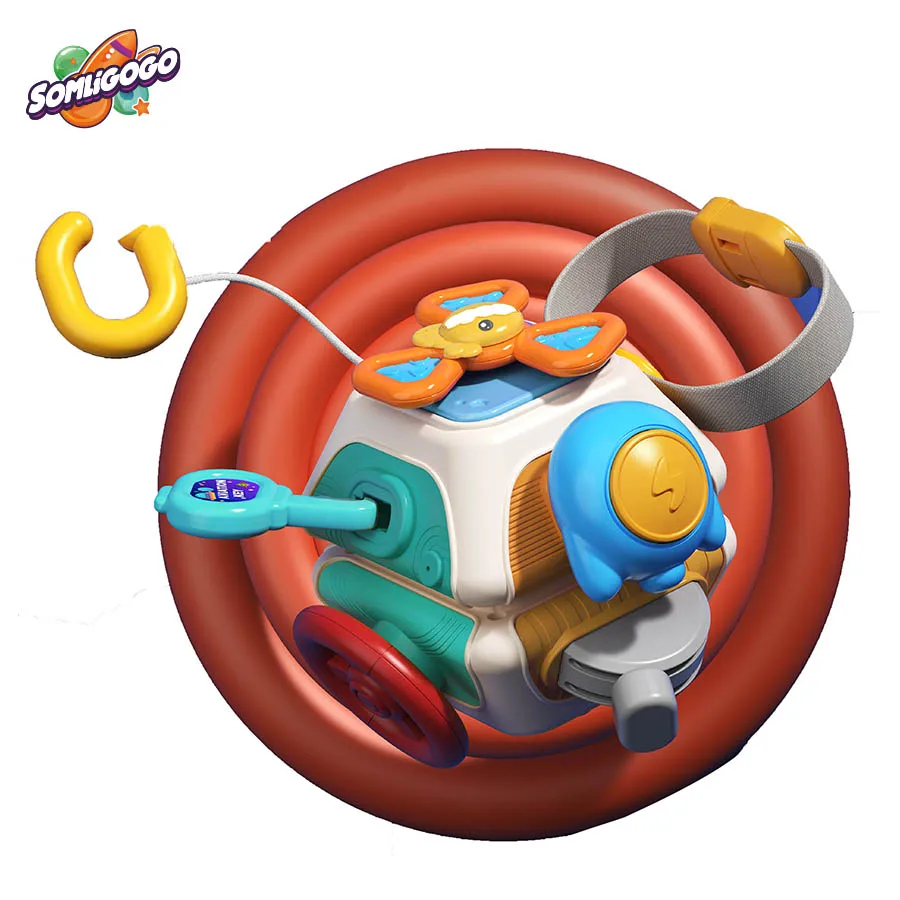 SL Baby Multifunction Ball Toy 10 side Montessori Early Educational Sensory Toys Busy Cube For 1 To 3-year-old Boys Girls