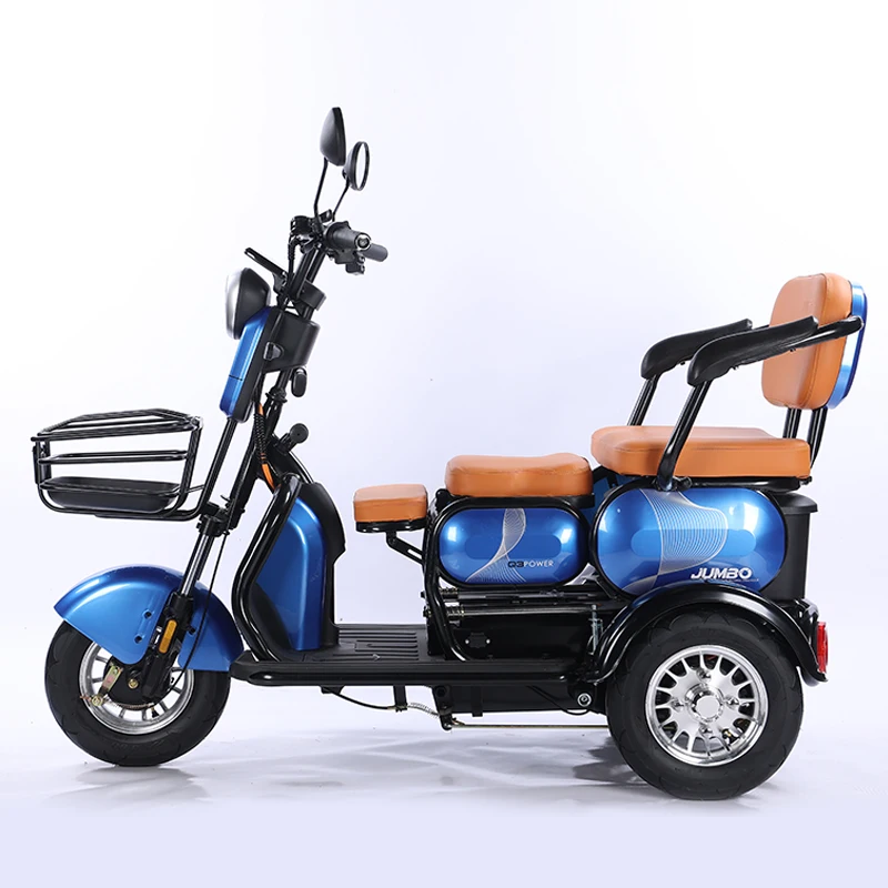 Comfortable handicapped tricycle 3 wheel electric electric tricycles three wheel high speed electric tricycle