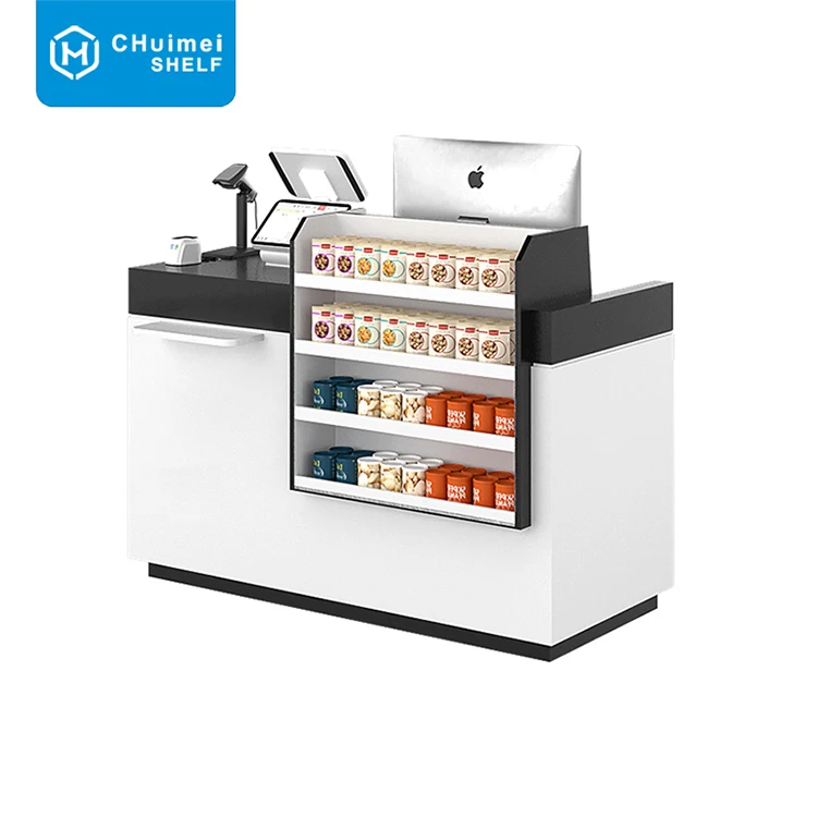 Checkout Counter Retail Money Counting Machine Checkout Counter Cashier Desk