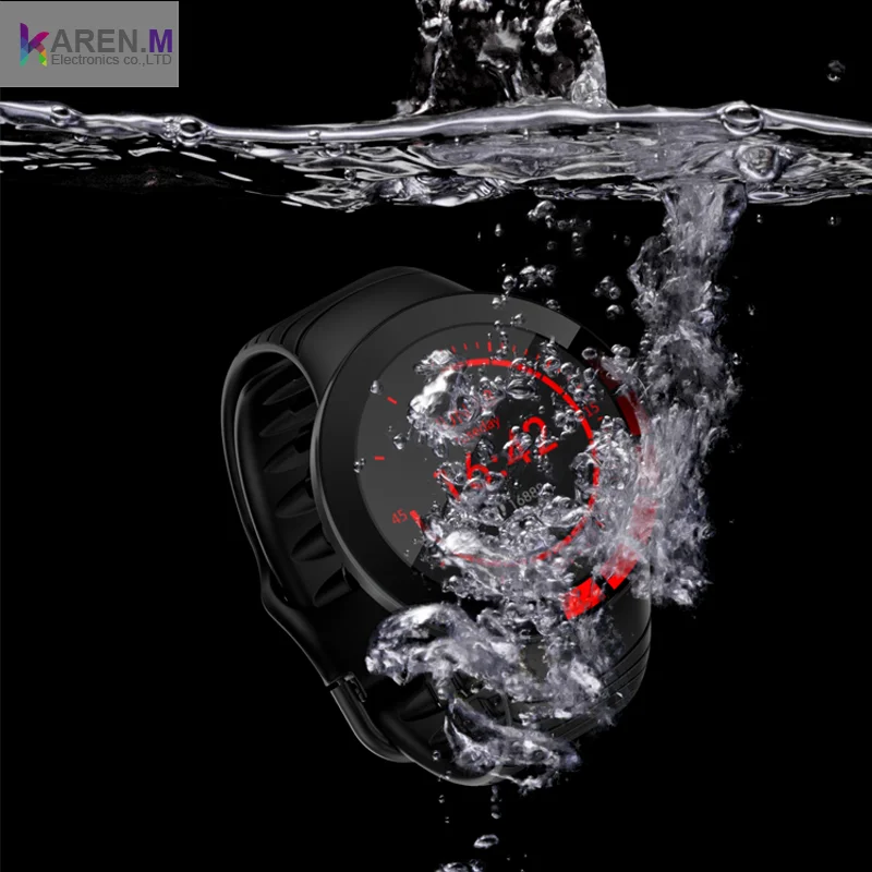 Smartwatch With Blood Pressure And Heart Rate Waterproof Step Counter CE Polish Language Smart Watch