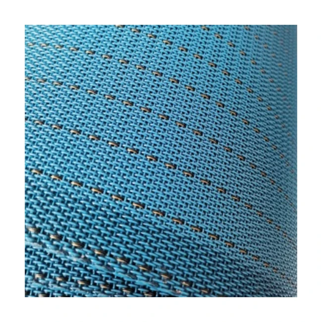 Durability PET Mesh Belt 98% Polyester 2% Carbon Anti-Static Fabric for Wood Industry MDF Production