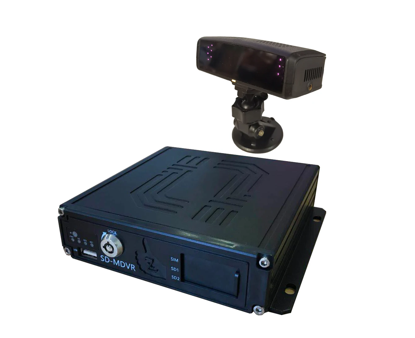 4g driver fatigue monitor system with thermometer yawning/smoking/calling/block/distraction detection for Russia