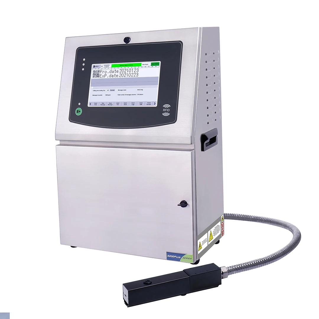 Must Buy CIJ Small Character Continuous Logo Inkjet Printer DOCOD S200 Plus Barcode Batch Date Coding Machine For Cable Wire