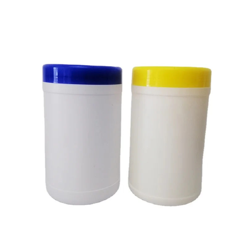 Manufacturer supply empty gym plastic bottle for wipe dispenser box wet wipes bucket wipe plastic container
