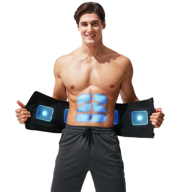Portable Home/Office Use Electric Pulse EMS Abdominal Belt Weight Loss Massager Machine Waist Massage Slim Belt For Pain Relief