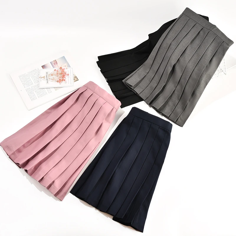  High Quality japanese Jk Uniform Pleated Skirt Soft Sister Sailor Suit College Style Japanese School Girl for