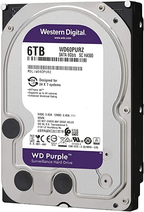 WD40PURZ HDD жесткий диск твердотельный накопитель Флешка Frozen 4 ТБ 8 наблюдения класса фиолетовый SATA 6 ГБ/сек. в наличии
