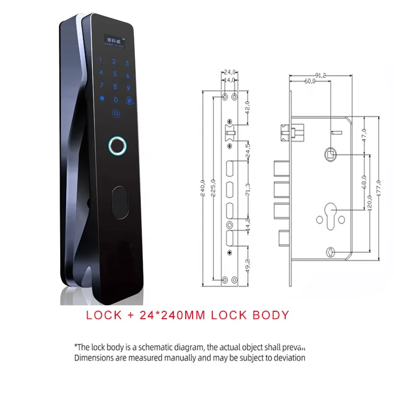 USB Rechargeable Door Lock Intelligent Smart keyless touch outdoor waterproof metal fingerprint combination padlock
