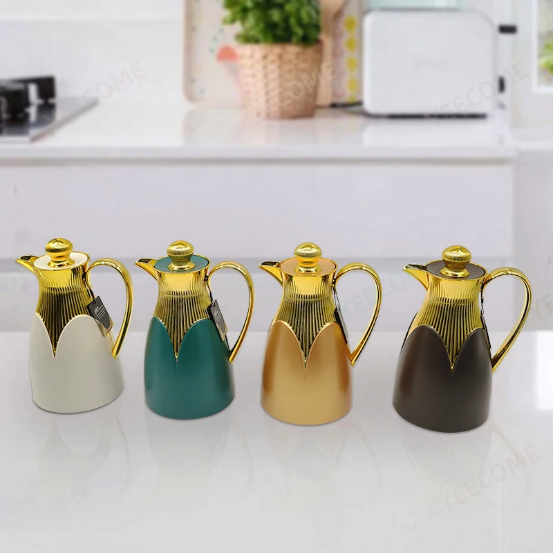 Custom logo spray painting design process vaccum flask&thermoses flask Keep Hot 24hrs coffee maker pot  1L glass water jug