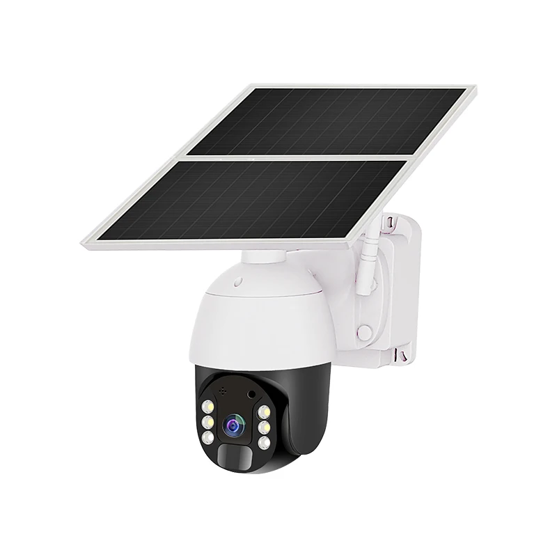 20W 30Ah No-stop Recording Secure Camera Wireless Outdoor Solar Ptz Camera 4G Solar Powered Cctv Camera