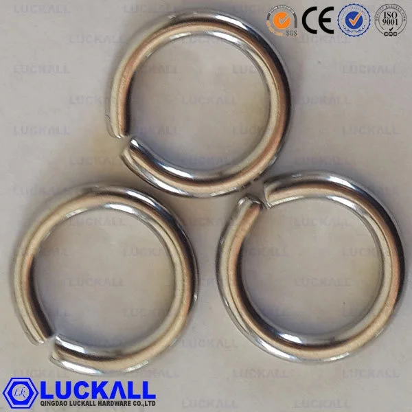 High Quality Stainless Steel 304 Polished Weldless O Round Ring Link Rigging