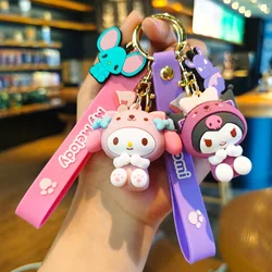 new product origami animal shape style key chain logo cute animal letters metal leather key chain