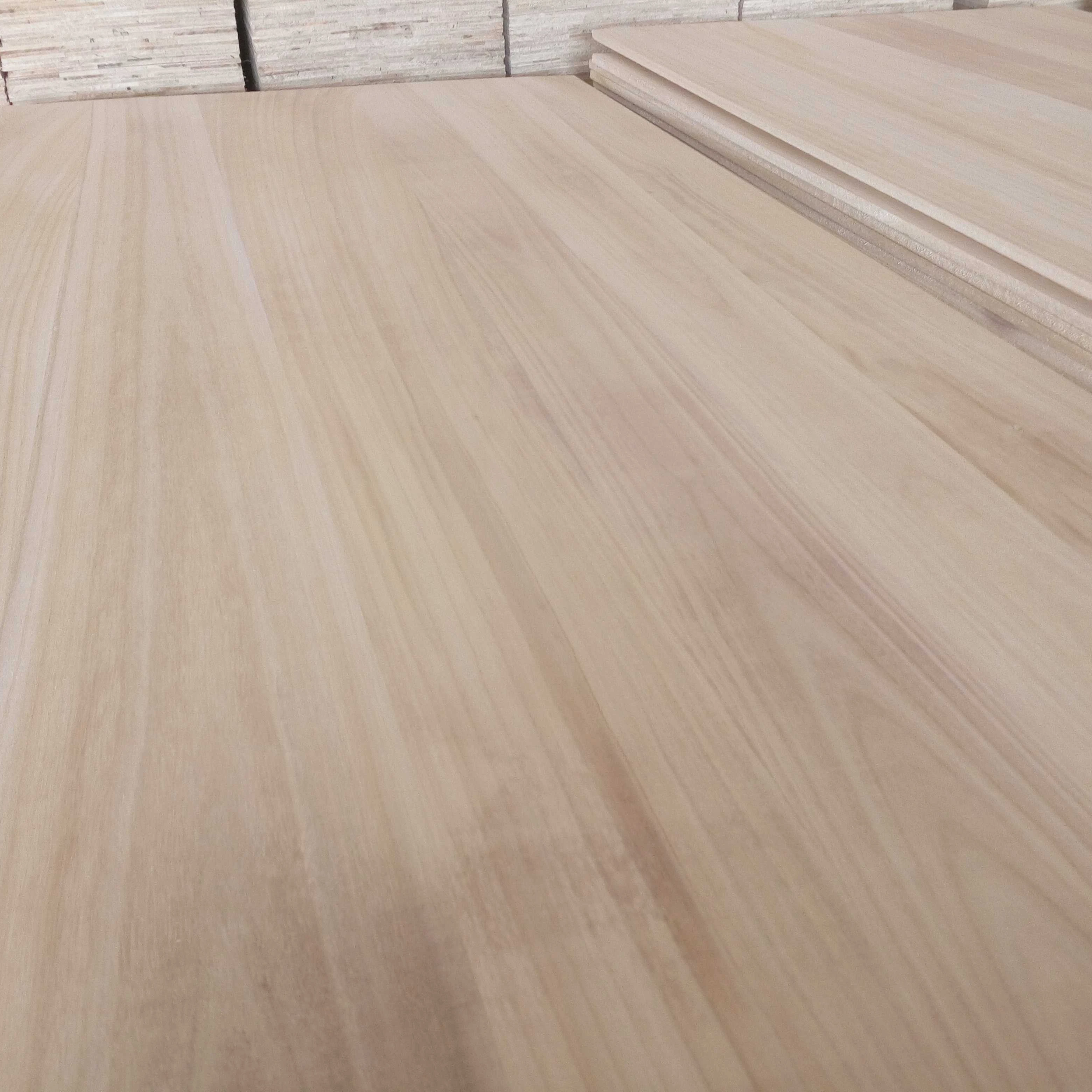 Decorative use 4*8 Paulownia Solid Wood Board Paulownia furniture board