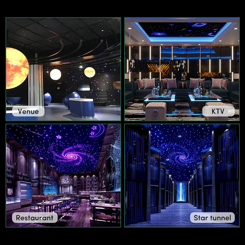 Wholesale Price LED RGB Fiber Optic Star Ceiling Light Custom Lighting and Circuitry Design for Roof Decoration