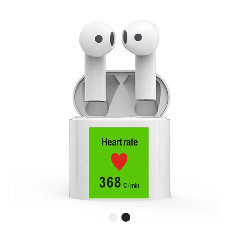 new arrivals 2021 Heart rate test 5.0 TWS wireless earphone touch heart rate test headset Mir6 SE headphone