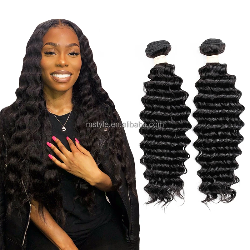 
Frontal And Bundles Human Hair Deep Wave Human Hair Bundle Human Hair Extension Bundles With Closure 