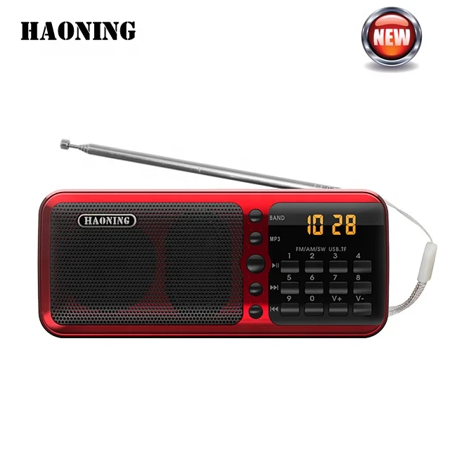 Dongguan Высокое качество OEM Английский Испанский FM AM SW MP3-плеер 600 мАч батарея am fm портативный дешевый радиоприемник
