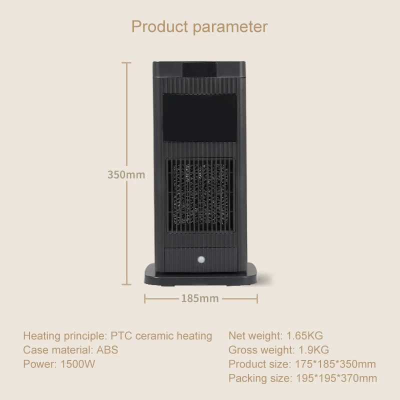 Good Quality Factory Directly Home Small Heater Bedroom Whole House Heating 2-in-1 Heater Fan