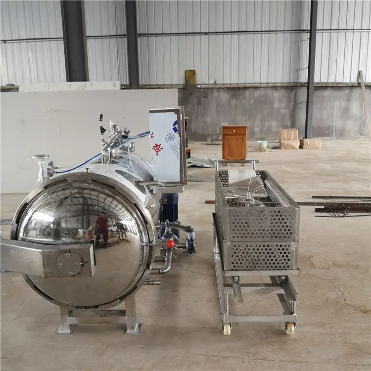 Semi Automatic Cans Food Retort Sterilizing Machine Dried Tofu Autoclave Food Sterilizer