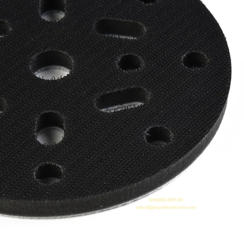 17 Holes 6 Inch 150 mm Multi-Function High Adhesive Hook and Loop Sponge Protective Pad for Car Bodies OEM Customizable