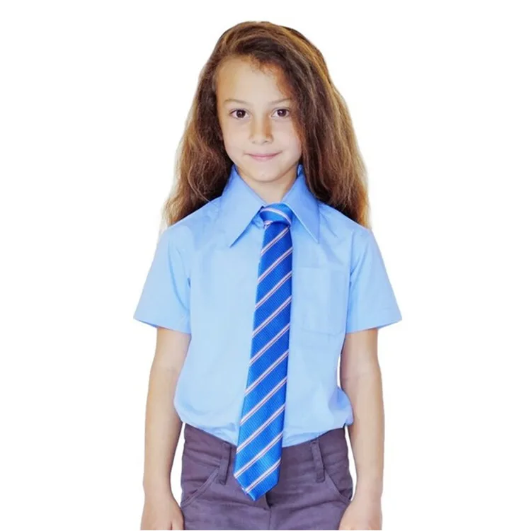 
Long Sleeve Custom School White Shirts Uniform Short Sleeve Kids Uniform Shirts For School 