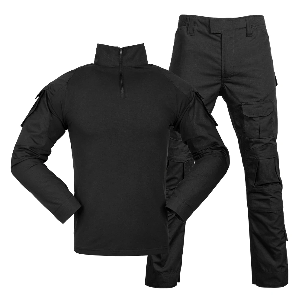 G2 Frog Combat Suit Camouflage Suits Tactical Uniform Shirt with Knee Elbow Pad Combat Frog Suits
