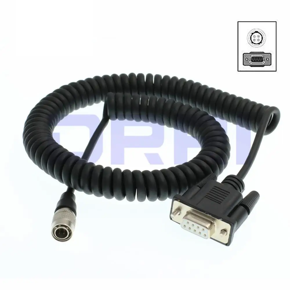 Hirose 4 Pin Communication Data Cable RS232 DB9 for S3 S5 S6 S7 S8 S9 Trimble 5600 Total Station